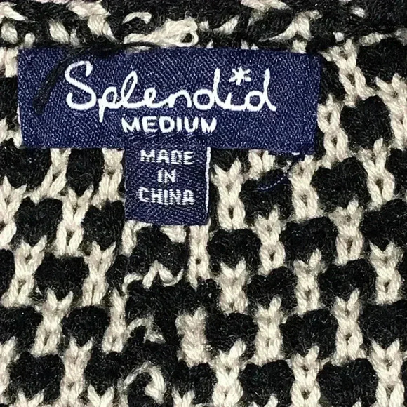 Splendid Dolman Sleeve Open Front Cardigan Sweater Jacket Size M - Picture 5 of 7